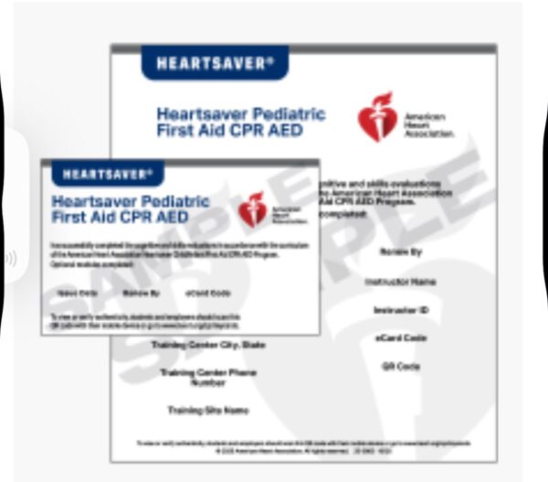 Heartsaver First Aid CPR AED (Pediatrics)